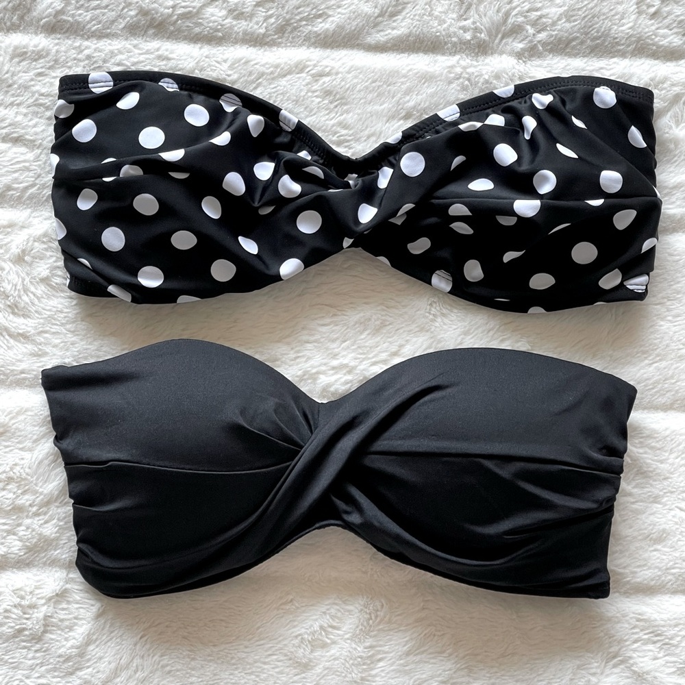 Strapless Bikini Tops (x2)